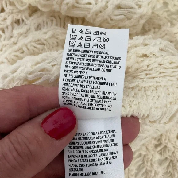 American Eagle Easy Open Stitch Weave Cream Sleeveless Knit Tank Top’ Sz XL NWTs - Picture 14 of 16